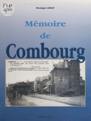 cover image of Mémoire de Combourg